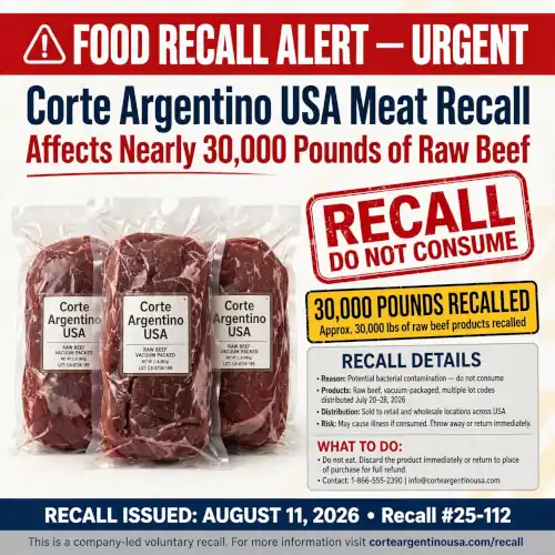 Corte Argentino USA Meat Recall